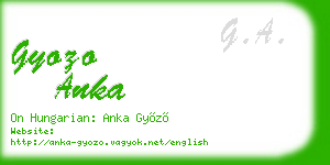 gyozo anka business card